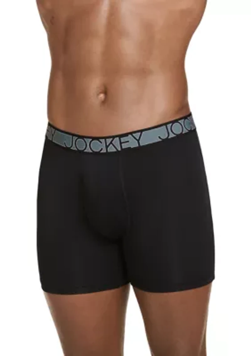 Active Microfiber 5" Boxer Brief - 3 Pack