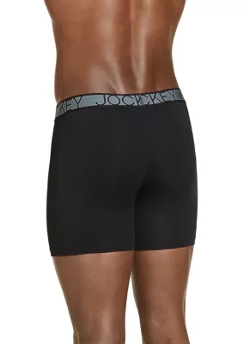 Active Microfiber 5" Boxer Brief - 3 Pack