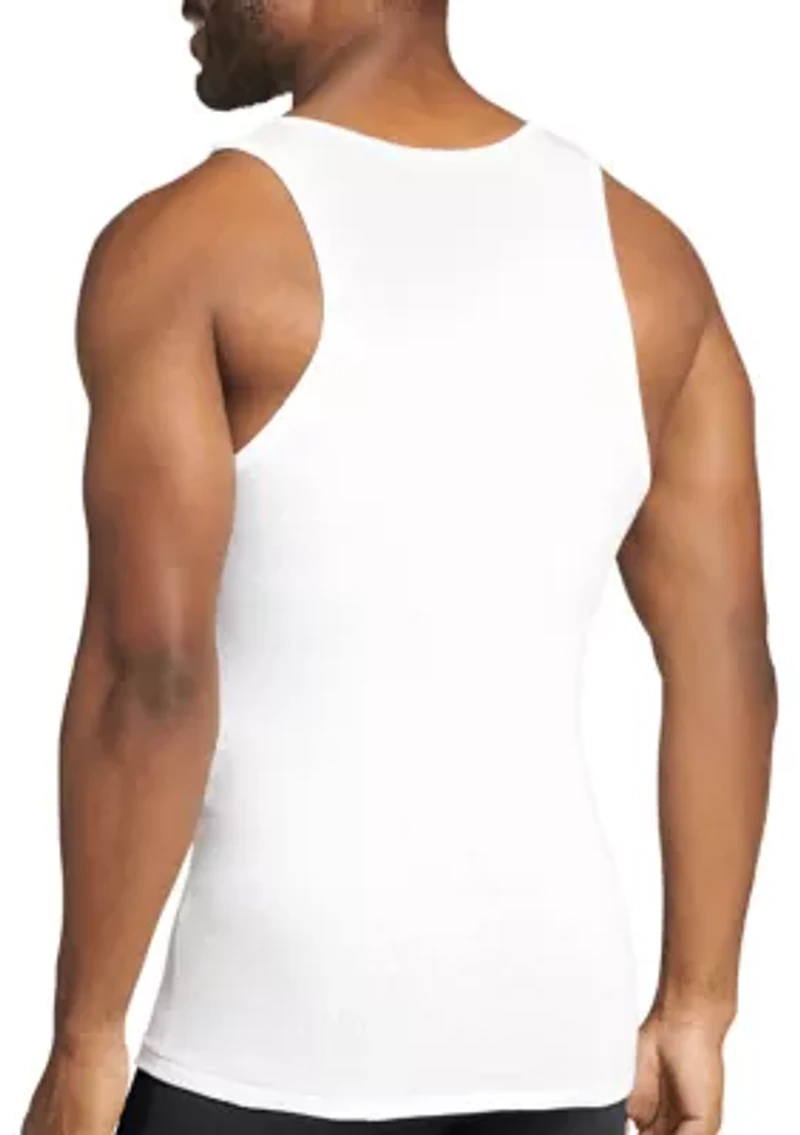 Cotton A-Shirt Tank - 4 Pack