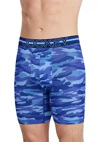 Stability Pouch Microfiber Stretch 9" Long Leg Boxer Briefs - 3 Pack
