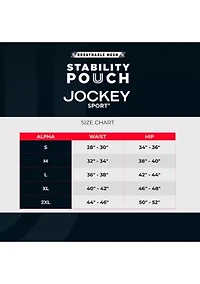 Stability Pouch Microfiber Stretch 9" Long Leg Boxer Briefs - 3 Pack