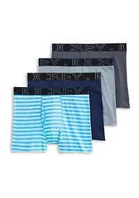 Everyday Casual Cotton Blend 5" Boxer Briefs - 4 Pack