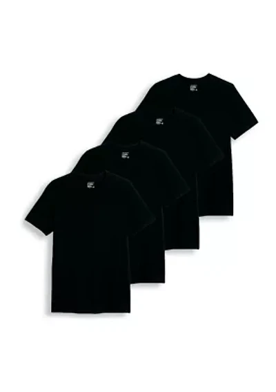 Men’s Classic Crewneck Tees- 3 Pack + 1 Bonus Shirt