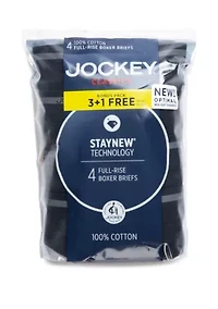 Men’s Classic Boxer Brief-3 pack + 1 Bonus Pair