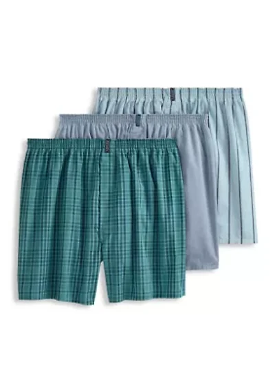 Classics Full Cut Boxers - 3 Pack