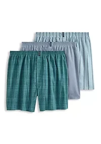 Classics Full Cut Boxers - 3 Pack