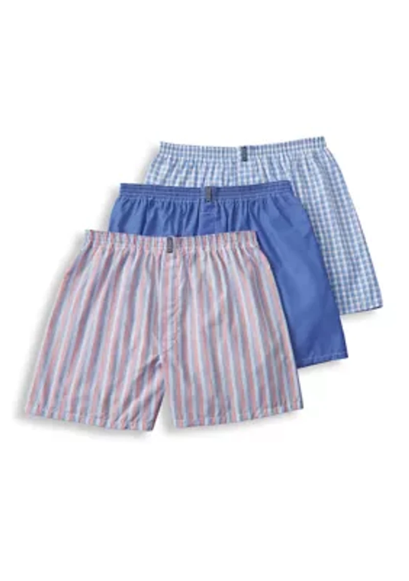 Classics Full Cut Boxers - 3 Pack