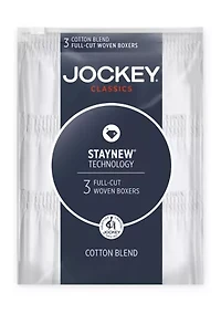 Classics Full Cut Boxers - 3 Pack