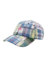 Patched Madras Baseball Hat