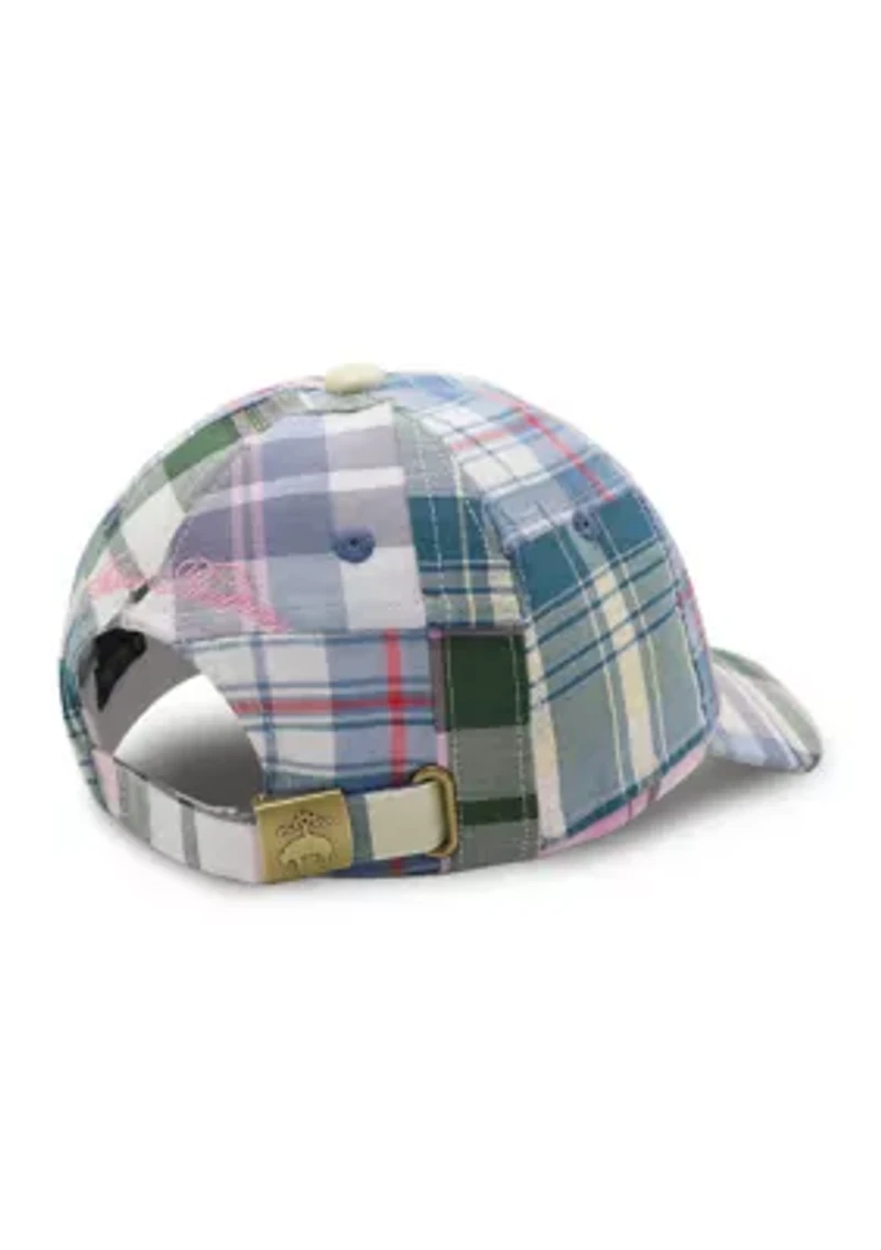 Patched Madras Baseball Hat