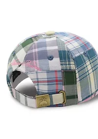 Patched Madras Baseball Hat