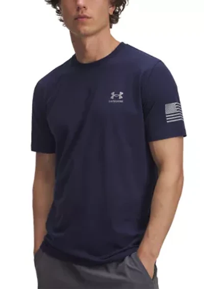 Big & Tall Men's Freedom Flag T-Shirt