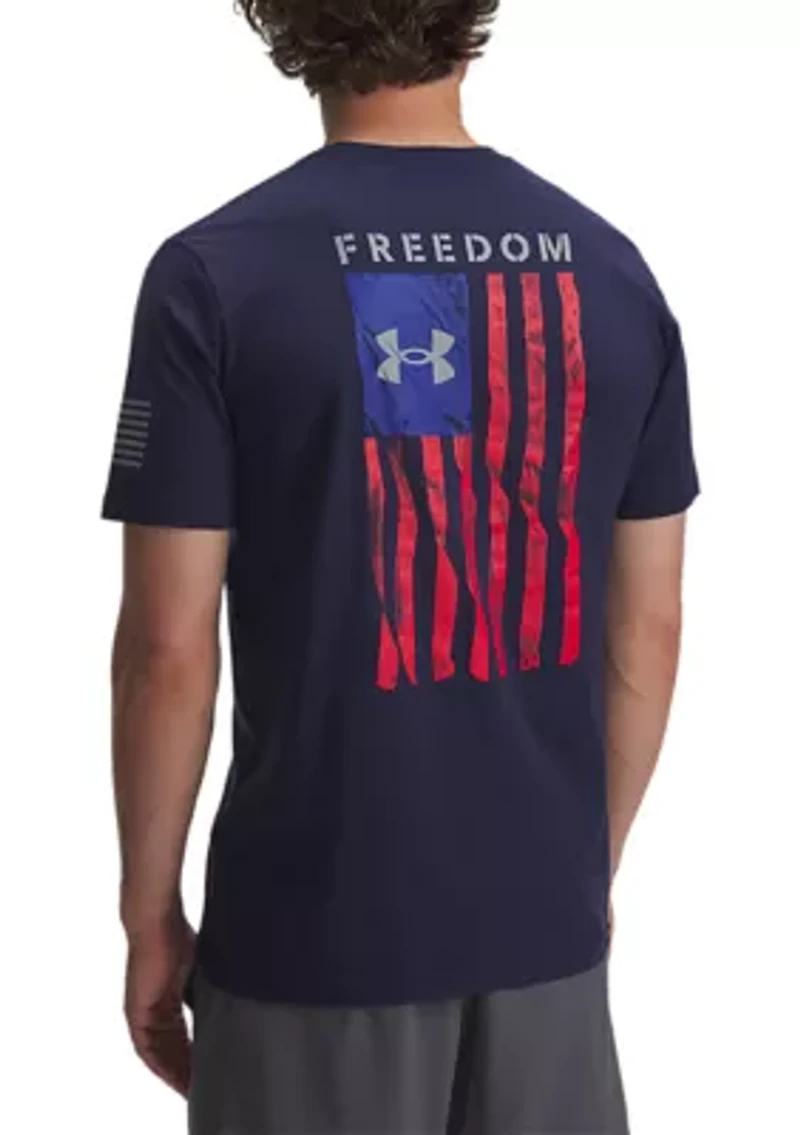 Big & Tall Men's Freedom Flag T-Shirt