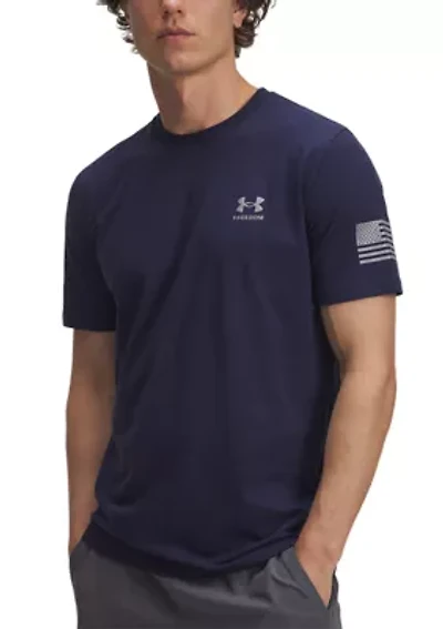 Men's M Freedom Flag T