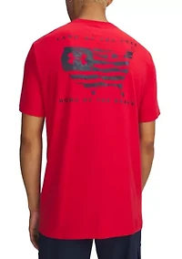 Big & Tall Men's Freedom Flag USA T-Shirt