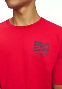 Big & Tall Men's Freedom Flag USA T-Shirt