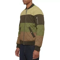 Diamond Quilted Bomber