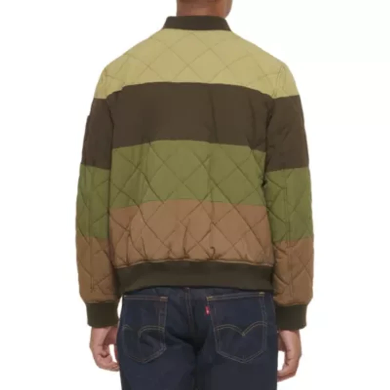 Diamond Quilted Bomber