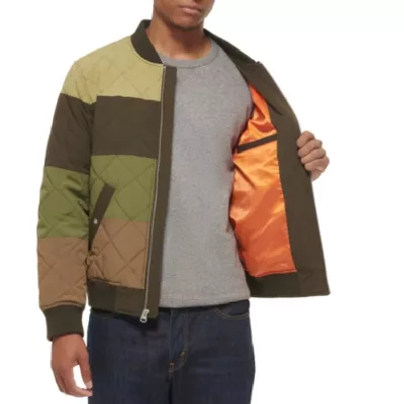 Diamond Quilted Bomber