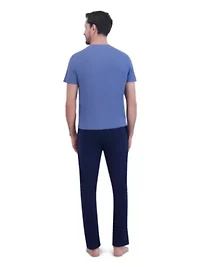 Hanes Mens 2-Piece Pajama Set with Short Sleeves