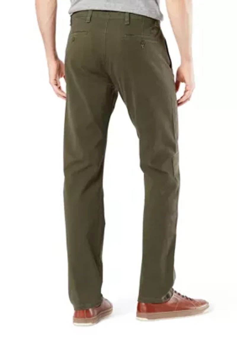 Men's Ultimate 360 Slim Army Olive Chino Pants