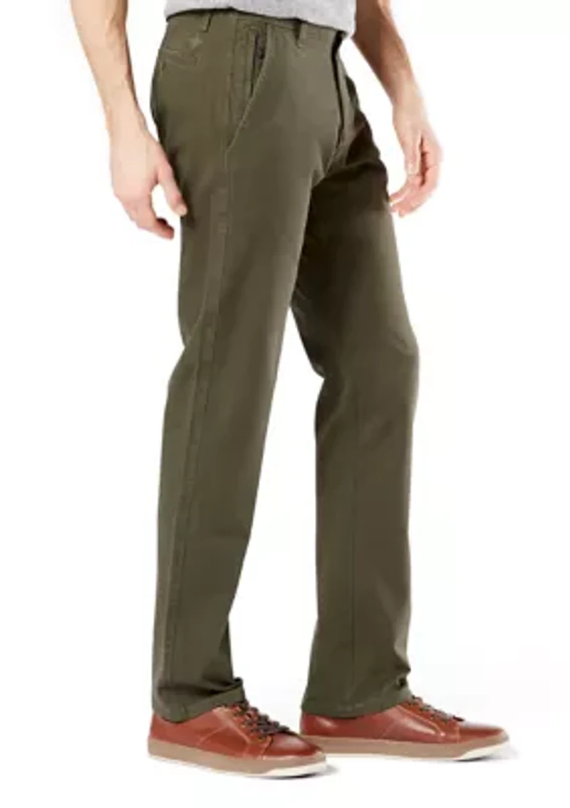 Men's Ultimate 360 Slim Army Olive Chino Pants