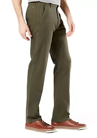 Men's Ultimate 360 Slim Army Olive Chino Pants