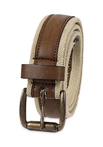 Leather Stripe Belt
