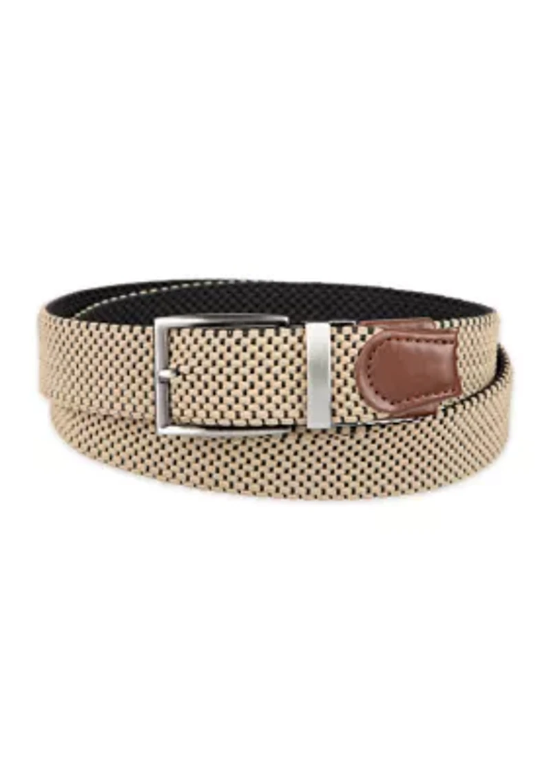 Stretch Reversible Fabric Web Belt