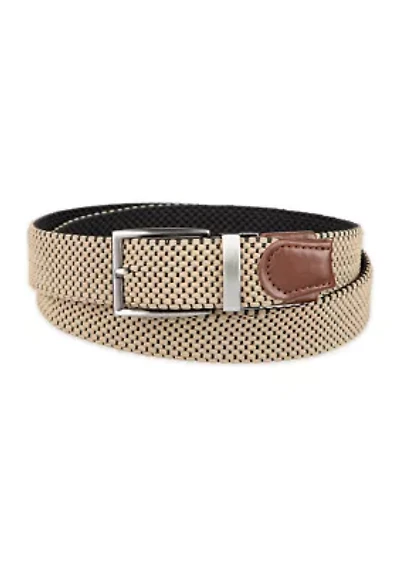 Stretch Reversible Fabric Web Belt