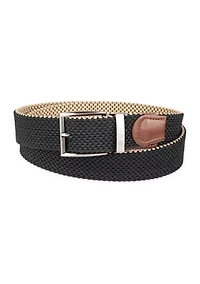Stretch Reversible Fabric Web Belt