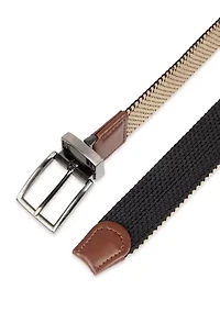 Stretch Reversible Fabric Web Belt
