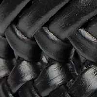 Laced Double Weave Leather Braided Belt