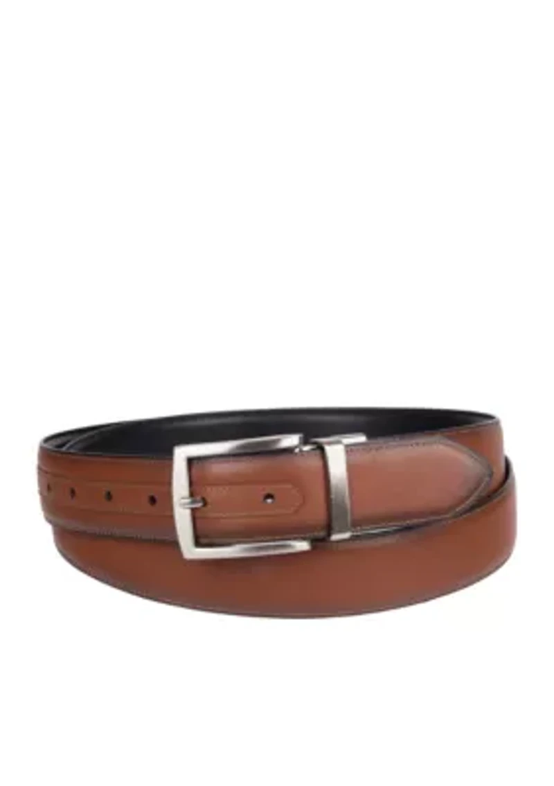 Big & Tall Stretch Reverse Men's Leather Belt