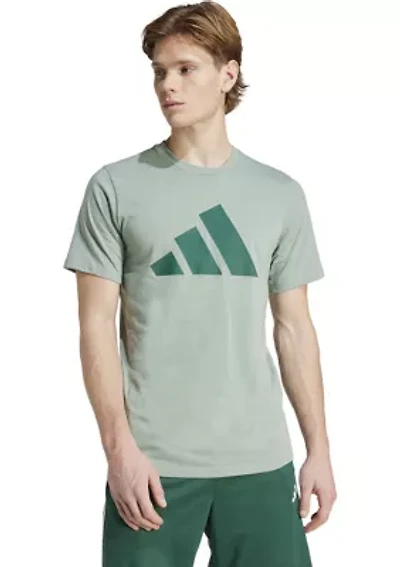Three Stripe Logo Front Graphic T-Shirt