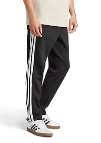 Essentials 3-Stripes Fleece Pants with Open Hem