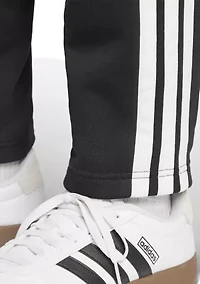 Essentials 3-Stripes Fleece Pants with Open Hem