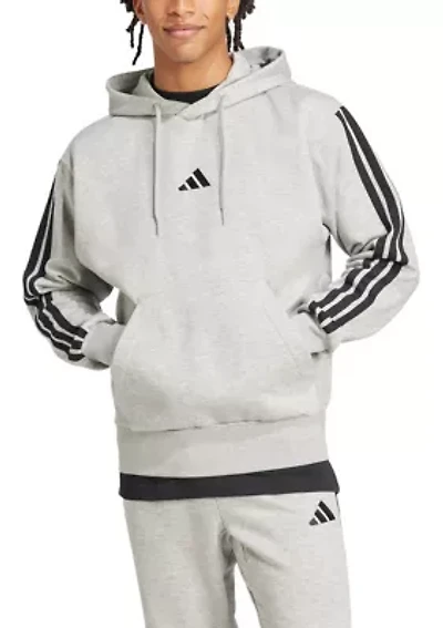 Essentials 3-Stripes Fleece Hoodie