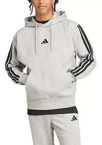 Essentials 3-Stripes Fleece Hoodie
