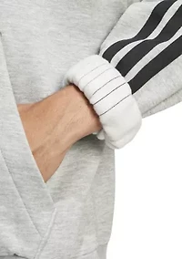 Essentials 3-Stripes Fleece Hoodie