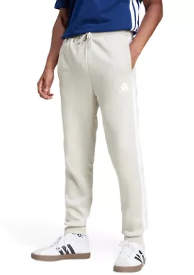 Essentials 3-Stripes Open Hem Fleece Pants
