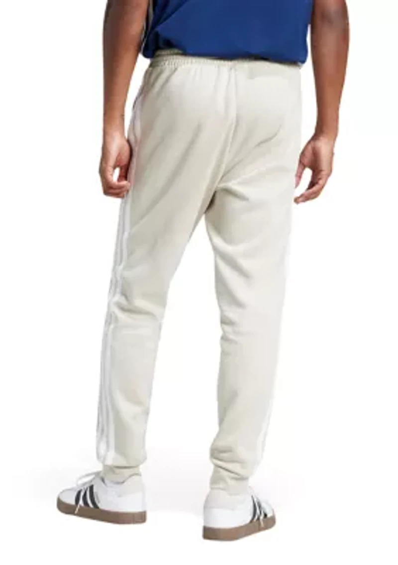 Essentials 3-Stripes Open Hem Fleece Pants