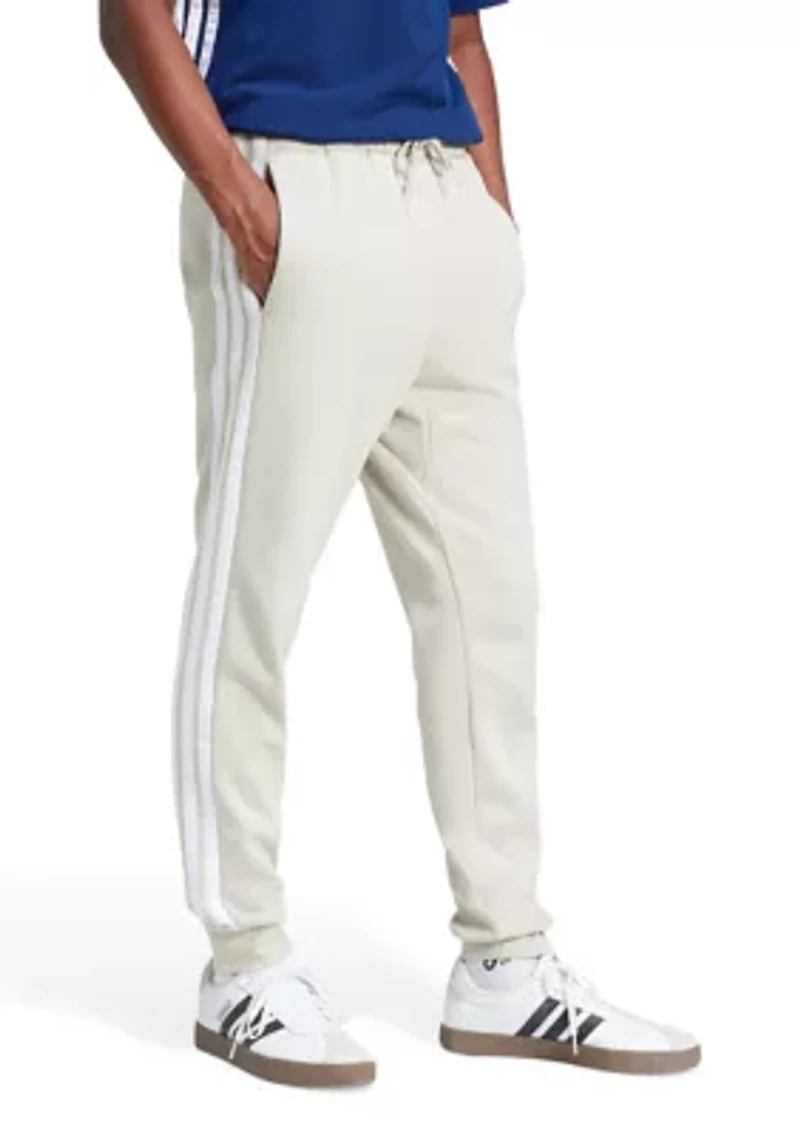 Essentials 3-Stripes Open Hem Fleece Pants