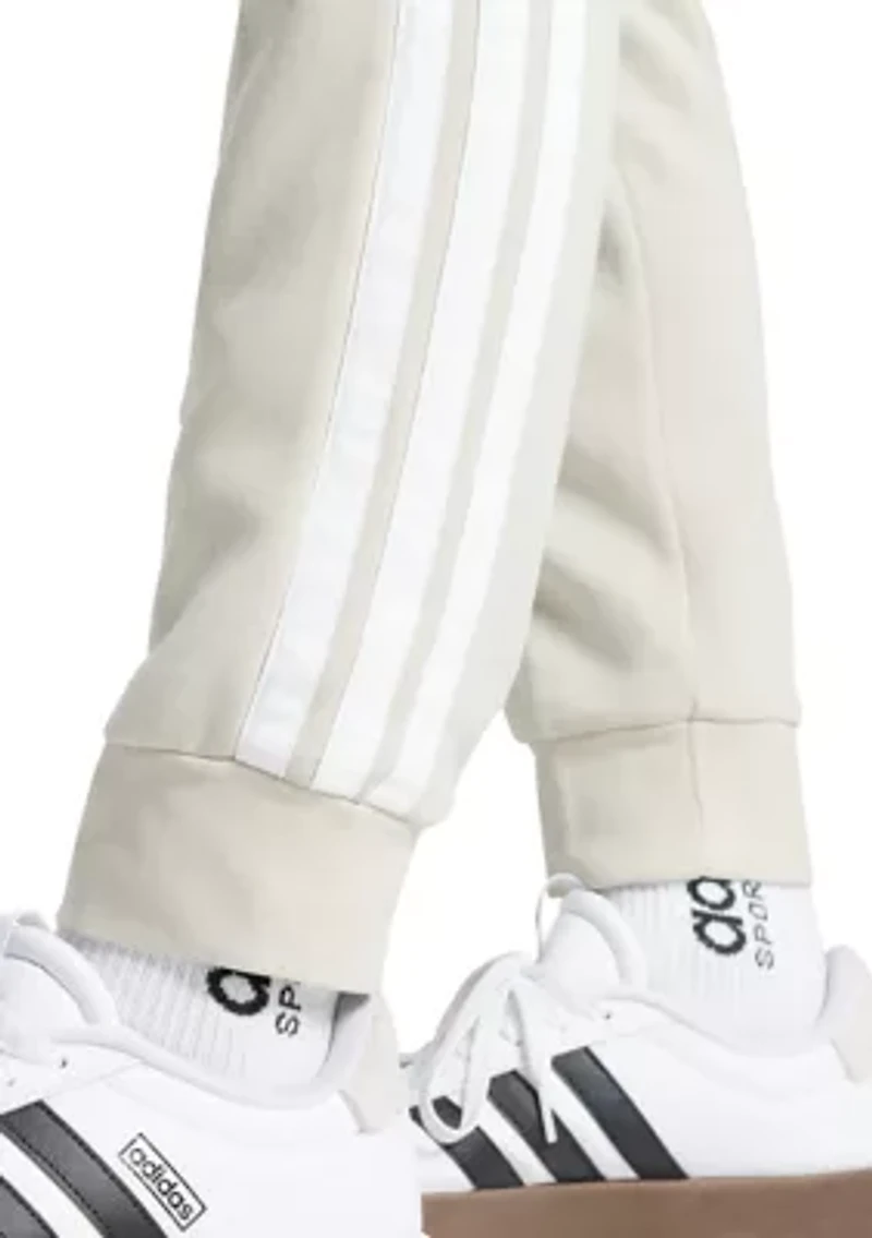 Essentials 3-Stripes Open Hem Fleece Pants