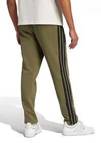 Essentials 3 Stripe Open Bottom Fleece Pants