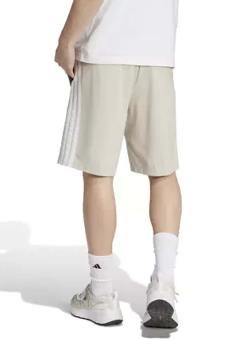Essentials Three Stripes Single Jersey Shorts - 10"