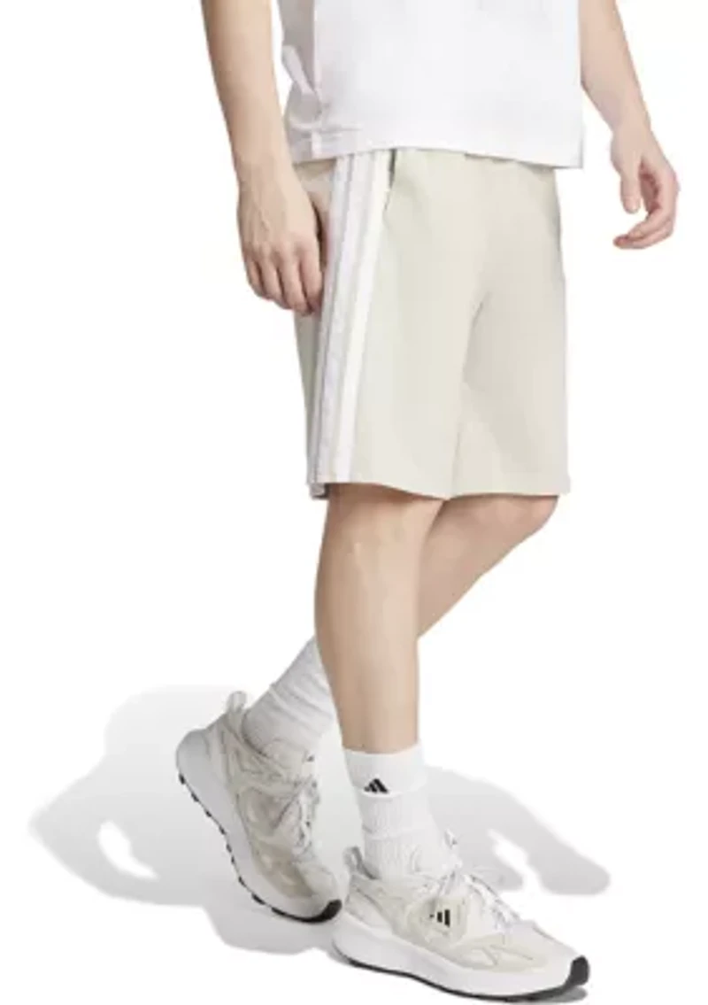 Essentials Three Stripes Single Jersey Shorts - 10"
