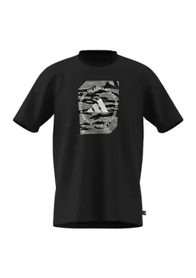 Big & Tall Camo Box Graphic T-Shirt