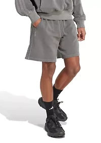 All-Season French Terry Washed 8 Inch Shorts