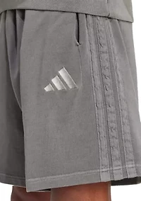 All-Season French Terry Washed 8 Inch Shorts